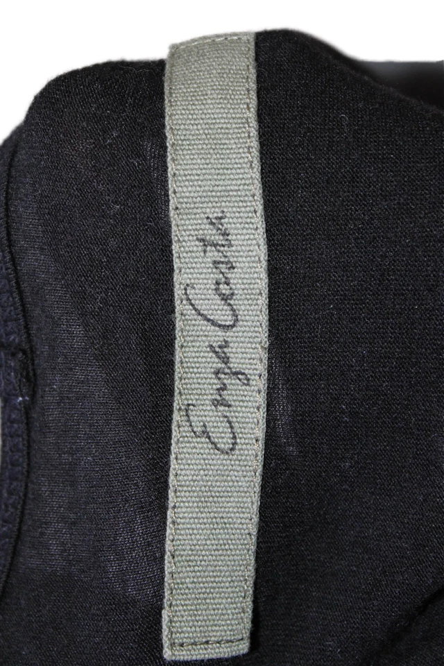 Camiseta básica de mujer Enza Costa con cuello en V negra sin mangas seda rayón talla L Foto 4 de 4