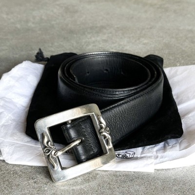 Chrome Hearts 1.5 OTJ Square Buckle Leather Belt | eBay