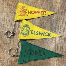 3x Elswick Hopper Felt Flags Banners Vintage Bike Cycling