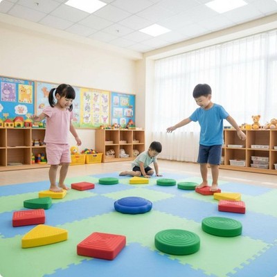 Children's Bridge Balance Board Energetic Play Textured Balance Board