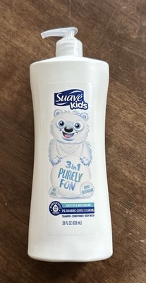 Suave Kids 3 n 1 Purely Fun Shampoo Conditioner BodyWash Sensitive Skin Dye Free