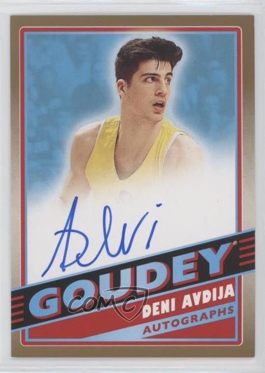 2020 Upper Deck Goodwin Champions Goudey Deni Avdija #GA-DA Rookie Auto RC qv3