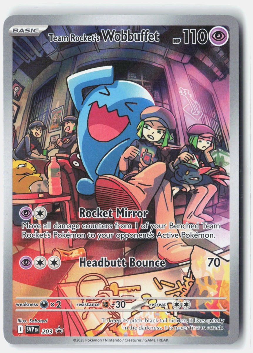 Team Rocket's Wobbuffet SV: Scarlet & Violet Promo Cards 203