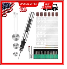 Engraving Pen with 34Bits Portable Engraving Pen Electric Cordless Tool
