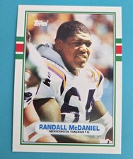 1989 Topps Traded RC #54T Randall McDaniel Minnesota Vikings FOOTBALL Card T9