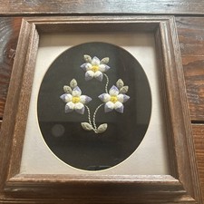 Gladys LaValle Style Caribou/Moose Hair Tufting Cultural Canada Framed Original