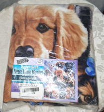 DAWHUD DIRECT Super Soft Fleece Throw Blanket PUPPY COLLAGE 50 X 60 Blanket Dogs