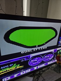 1990 Mindscape Nintendo NES Days Of Thunder Game CIB.  Nice Copy