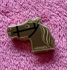 Hermes Quadrige Scarf Ring Gold Black Used Jewelry Accessories