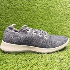 Allbirds Wool Runner Womens Size 9 Gray White Athletic Running Shoes Sneakers
