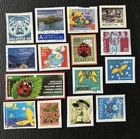 Lot of 15 Swiss Stamps Various Years - On Fragment - Briefmarks P87