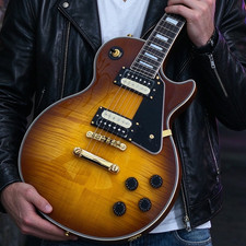 LP Custom Electric Guitar, Gold Hardware Zebra Pickup Guitar Ship From USA