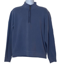 Callaway Golf Sweater Mens XL Blue C Tech 1/4 Zip Pullover Sweatshirt