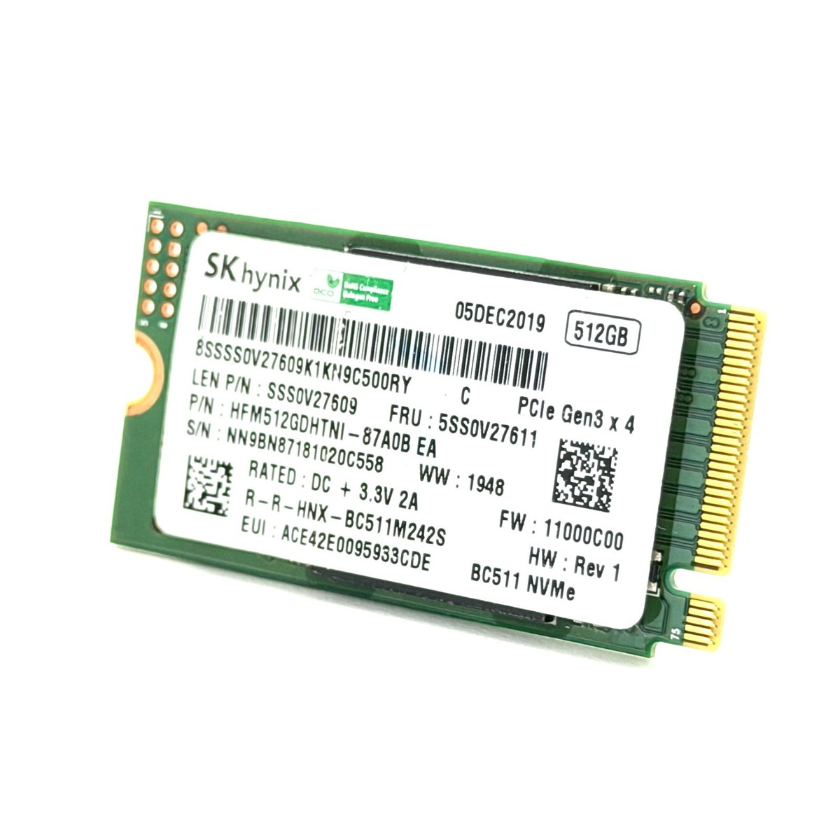 内蔵型SSD SAMSUNG 512GB NVMe M.2 2242 SSD Amazon.com: SAMSUNG 512GB M.2 2242 42mm PM991 NVMe PCIe Gen 4 x4