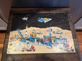 LEGO SPACE 483 ALPHA-1 ROCKET BASE COMPLETE w Instructions Box Parts Hollow Figs