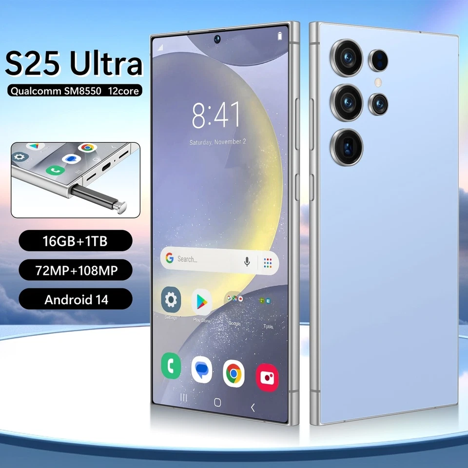 New S25 Ultra 5G Smartphone 7.3" Factory Unlocked Android Cellphones Dual SIM - Image 4 of 4