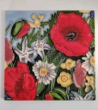 Ceramic Tile Trivet W/ Back stand For Display...
