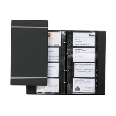 DURABLE Visitenkarten-Ringbuch VISIFIX anthrazit, 1 St.