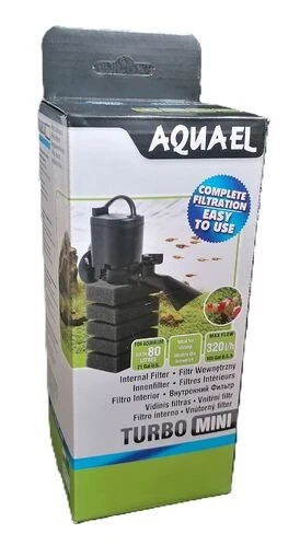 AQUAEL JANUSZ JANKIEWICZ SP. Z O.O. AquaEl Turbo Mini Innenfilter 4,4 W max.320L/h Garnelensicher