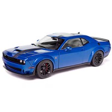 S1805710 1/18 Dodge Challenger R/T Scat Pack Wide Body 2023 Blue [Diecast Mini C