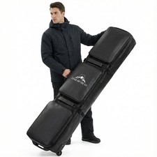 Ski Bag with Wheels, 69  73 Inch Snowboard Bag, Waterproof 900D Ski Bags for A...