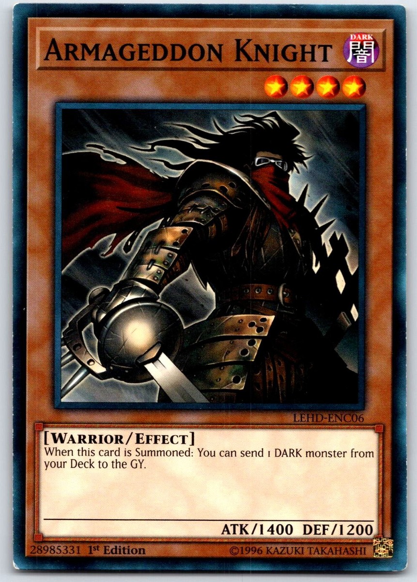 Armageddon Knight Common Legendary Hero Decks LEHD-ENC06 MP | eBay