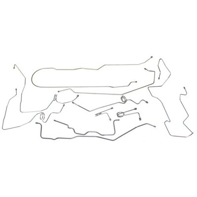 1995-99 Chevrolet GMC Suburban 4WD 3/4-Ton Power Disc Brake Line Kit 10pc,