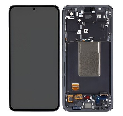 Original Samsung Galaxy S24 FE S721B Display Touchscreen Rahmen Graphit Schwarz