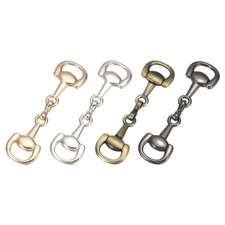 Horse Bit Buckle 4Pcs Gold, Silver, Glossy Black, Aged Brass
