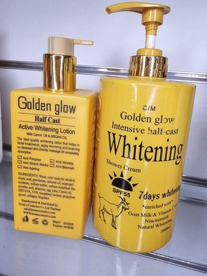 Golden Glow Active Intensive Ziegenmilch H.C Aufhellende Duschcreme, Körpermilch