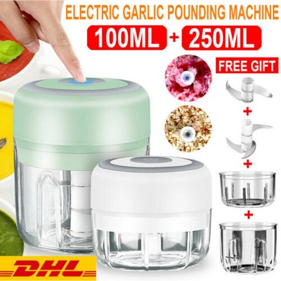 350ML Multi-Zerkleinerer Elektrisch Küche Knoblauchhacker Obst Zwiebelschneider