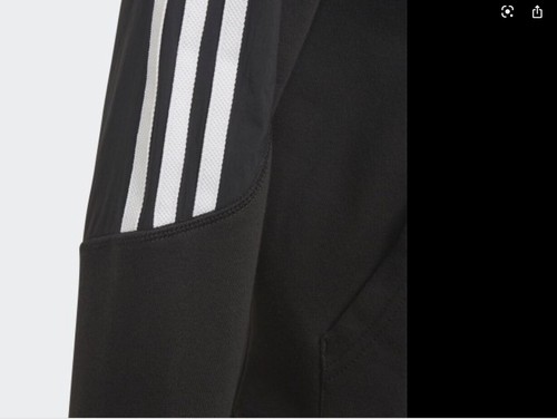 Junior adidas Originals Radkin Hoody Black Full Zip Hoodie Fleece DW3867 NEW - Picture 3 of 5