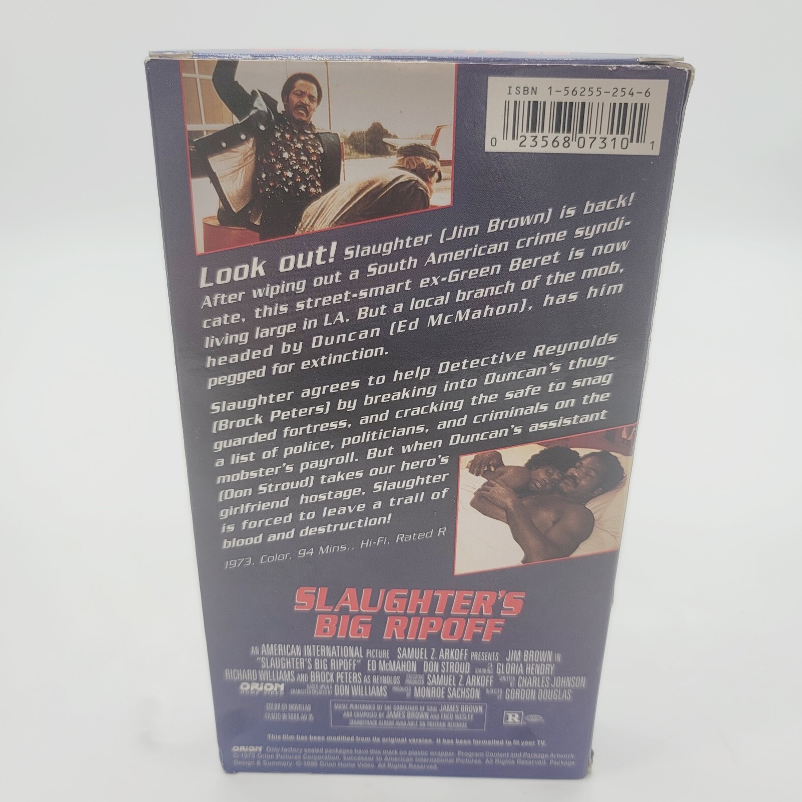 Slaughter Ripoff SLAUGHTER'S BIG RIP OFF VHS JIM BROWN ACTION ORION HOME VIDEO | eBay
