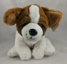 Dollibu Dog Plush 12 Inch Puppy Brown White Stuffed Animal toy