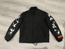 Heron Preston Black  Logo Print Shirt Jacket ...