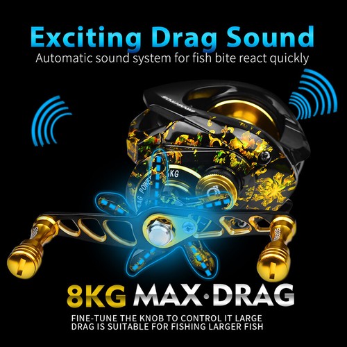 Metal Powerful Spinning Reels 3+1BB 8KG Max Drag for Sea Fishing Carps Fishing - Photo 3/15