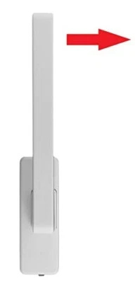 Poignée GU rotative gauche blanch pour porte fenêtre coulissante k-12920-00-L-7 - Photo 1/4