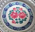 FAJANS WLOCLAWEK Polen Handbemalter Teller D37cm Steingut/Keramik