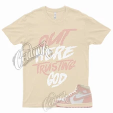 TG T Shirt to Match Jordan 1 Washed Pink Atmosphere Muslin Sail White OG WMNS