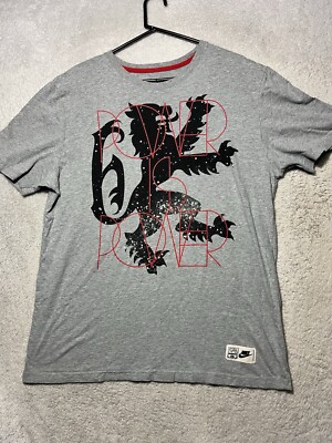 NIKE LEBRON MENS LION VIRESCIT ULNERE VIRTUS SHIRT XL POWER IS POWER
