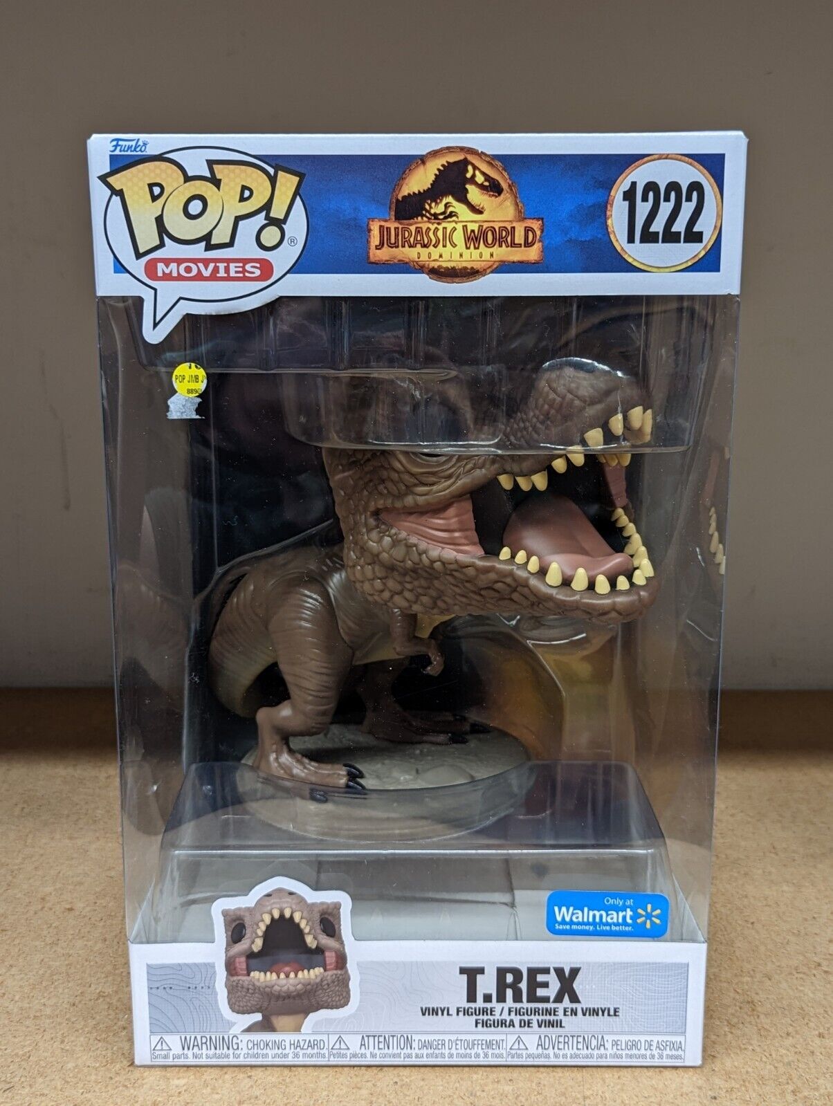 Funko Pop Jurassic World Dominion Super Size jumbo T Rex 1222 Movies NEW