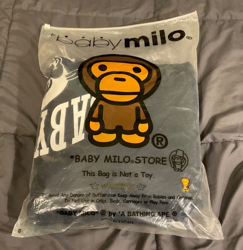 Vintage 2006 Bape/Baby Milo Reversible Hoodie Blue Camo XL - Picture 12 of 14