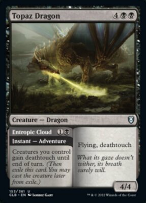 4x Topaz Dragon - M/NM - CML: Battle for Baldur's Gate