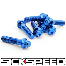 5 Pc Blue Assembly Bolts 3 Piece Wheel 44mm Thread 8x1.25 For Asanti