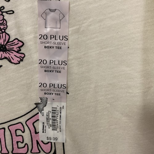 Girls SO Short Sleeve Boxy Tee Size 20 Plus - Picture 3 of 4