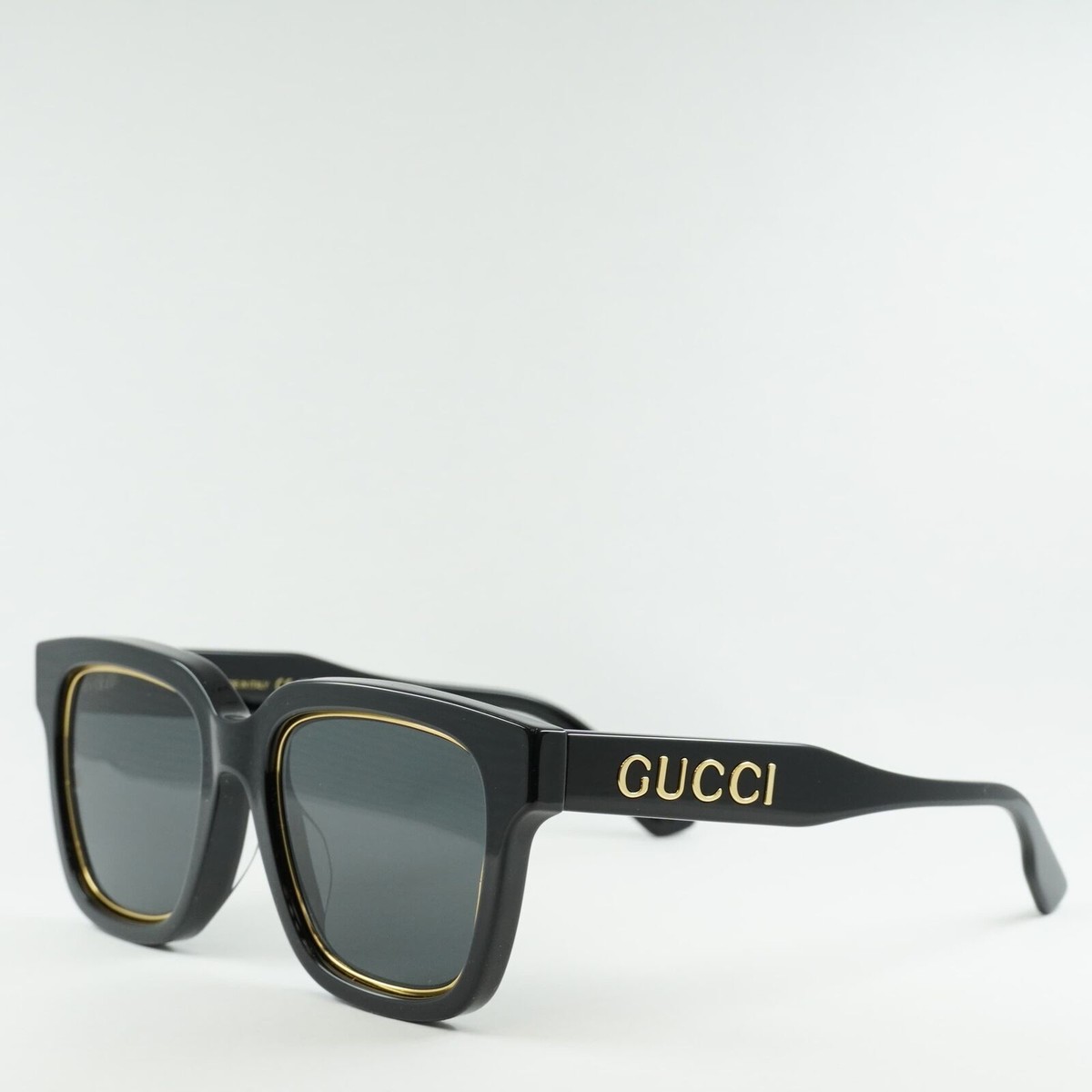 GUCCI GG1136SA 001 Black/Grey 52-21-150 Sunglasses New 