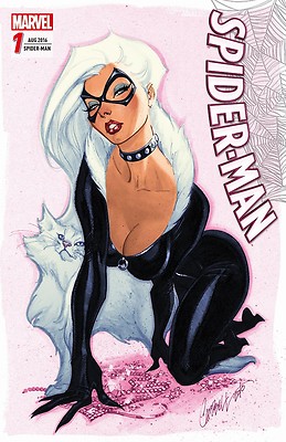 SPIDER-MAN (2016) #1 deutsch VARIANT-COVER lim.333 Ex. Black Cat  SCOTT CAMPBELL