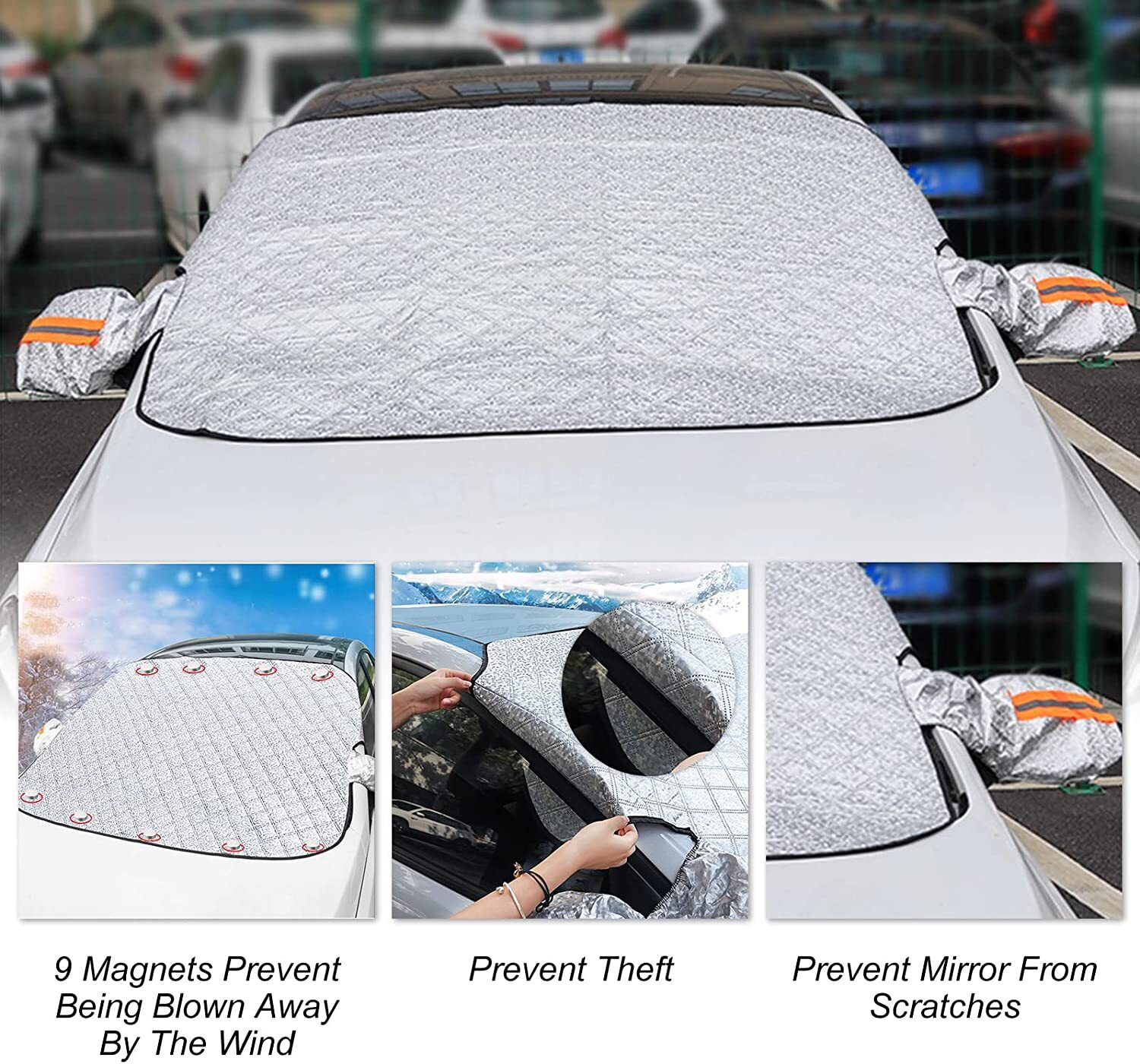 Windscreen Cover Car Window Screen Shield Frost Ice Snow Dust