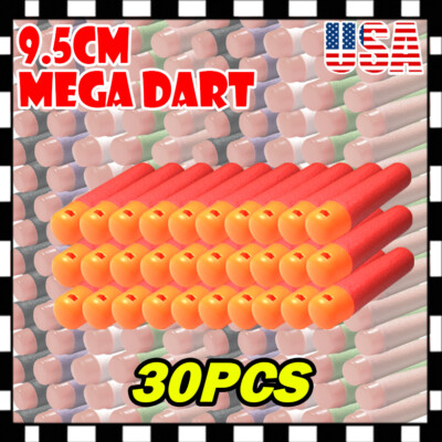 30PC Red Refill Mega Foam Bullet Ammo Darts For Strike Mega Blaster U