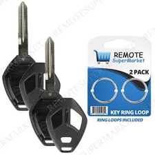 2 Replacement for 06-08 Mitsubishi Endeavor Remote Key Fob Shell Case 3b Thin